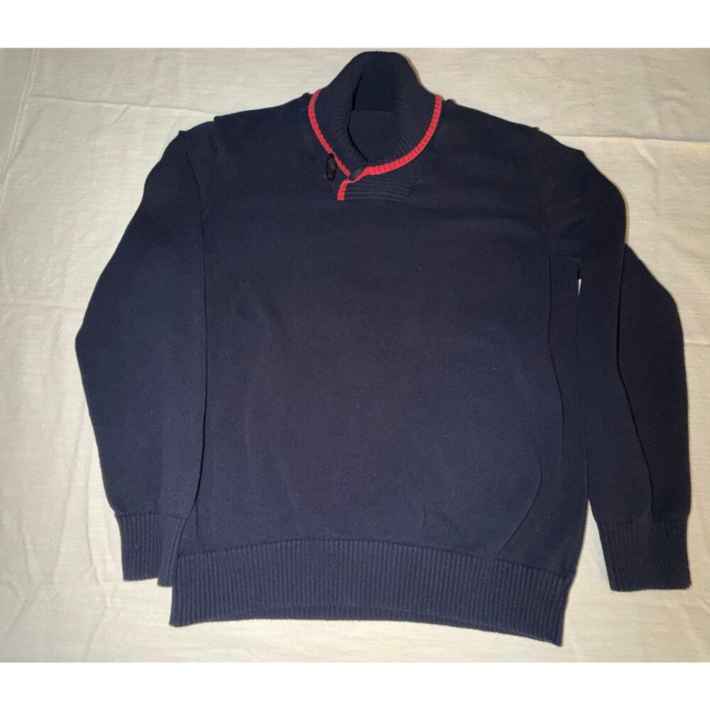 Sean John Mens 2XL 100% Cotton Henley Sweater Preowned